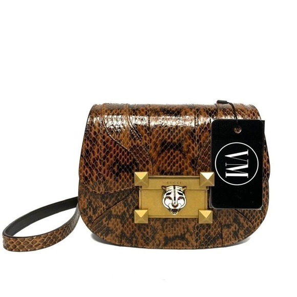 GUCCI • PYTHON OSIRIDE CROSSBODY BAG W/ DUST BAG